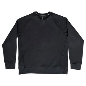 Ten Thousand Recover Crew Neck Double-Knit Sweatshirt in Black Men’s Large $108
